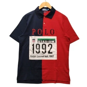 Polo Ralph Lauren Men's 1992 Stadium Polo Shirt Tops Multicolor Navy Red Casual - Picture 1 of 8