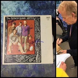 GFA The Beach Boys * MIKE LOVE, BRUCE & AL * Signed Record Album PROOF COA - Picture 1 of 3