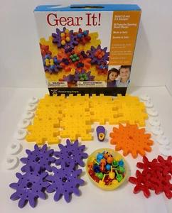 Discovery Toys Gear It! Build 2-D & 3-D Designs Principles Of Mechanics COMPLETE - Picture 1 of 16