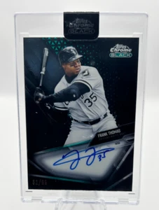 Frank Thomas 2021 Topps cromo negro verde automático 52/99 White Sox #CBA-FT JC - Imagen 1 de 3