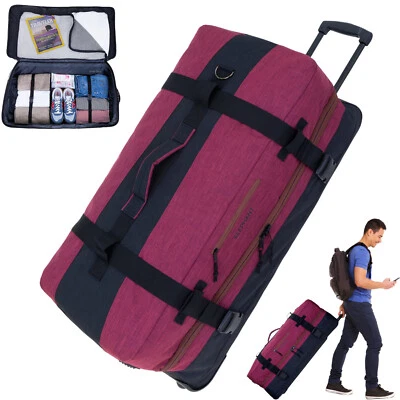 Trolley Reisetasche Herren groß XXL 80cm 120L Trolly Elephant Travel 13032 Rot - Bild 1 von 4