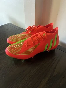 Adidas Predator Edge.1 SG Solar Red New GW1010 Mens 12.5 Number On Bottom No Box - Picture 1 of 7