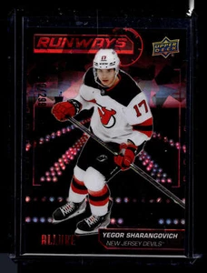 2022-23 Upper Deck Allure #RW-15 Yegor Sharangovich Runways Red /299 Devils - Picture 1 of 2