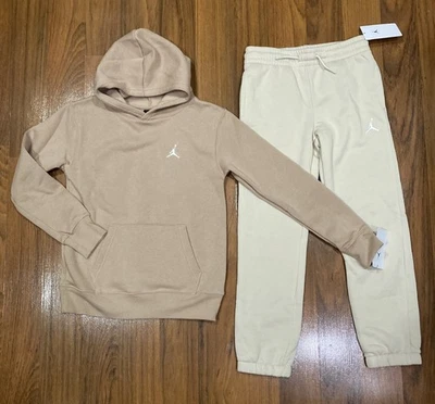 Nike Air Jordan Youth Set Boys Hoodie PANTS Tracksuit 2pc Size M ( 10-12 ) New - Image 1 of 4