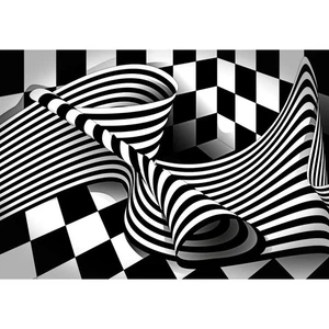 Fototapete-VLIES-PSYCHEDELISCH-(C13176)-Tapete-Nach-Mass-3D Abstrakt Strudel XXL - Bild 1 von 5