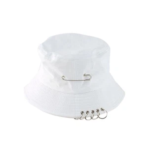  Chic Unisex Bucket Hat Sunhat Bonnie Caps Summer Packable with Pin Piercing - Picture 1 of 4
