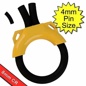 Estim Penis Play 8mm Conductive Rubber Loop Yellow | Et312 | 2B - Picture 1 of 3