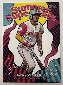 2025 Topps Summertime Superstars Karte #SS-35 Jackson Merrill San Diego Padres - Bild 1 von 6