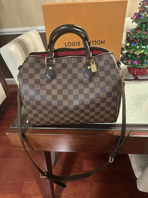 Bandolera Louis Vuitton Damier Level Speedy Bandolera 30 Cartera Correa Foto 1 de 4