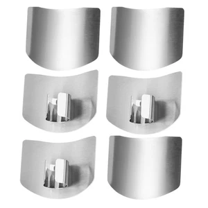 6pcs Finger Guard for Cutting Vegetables Stainless Steel Finger Protector Thumb - Picture 1 of 12