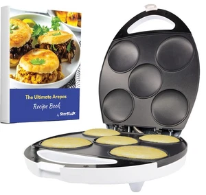 Elektrischer Arepa Maker und Mini Pfannkuchen Maker von mit GRATIS Arepa Rezepten eBook... - Bild 1 von 7