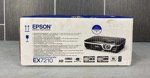 Epson EX7210 H428A 3LCD 16:10 FORMAT 2800 LUMENS HDMI W/ REMOTE, CORDS & BOX - Picture 1 of 20