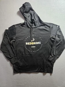 Washington Redskins Hooded Sweatshirt Mens Medium Black NFL Football Nike Team - Picture 1 of 15