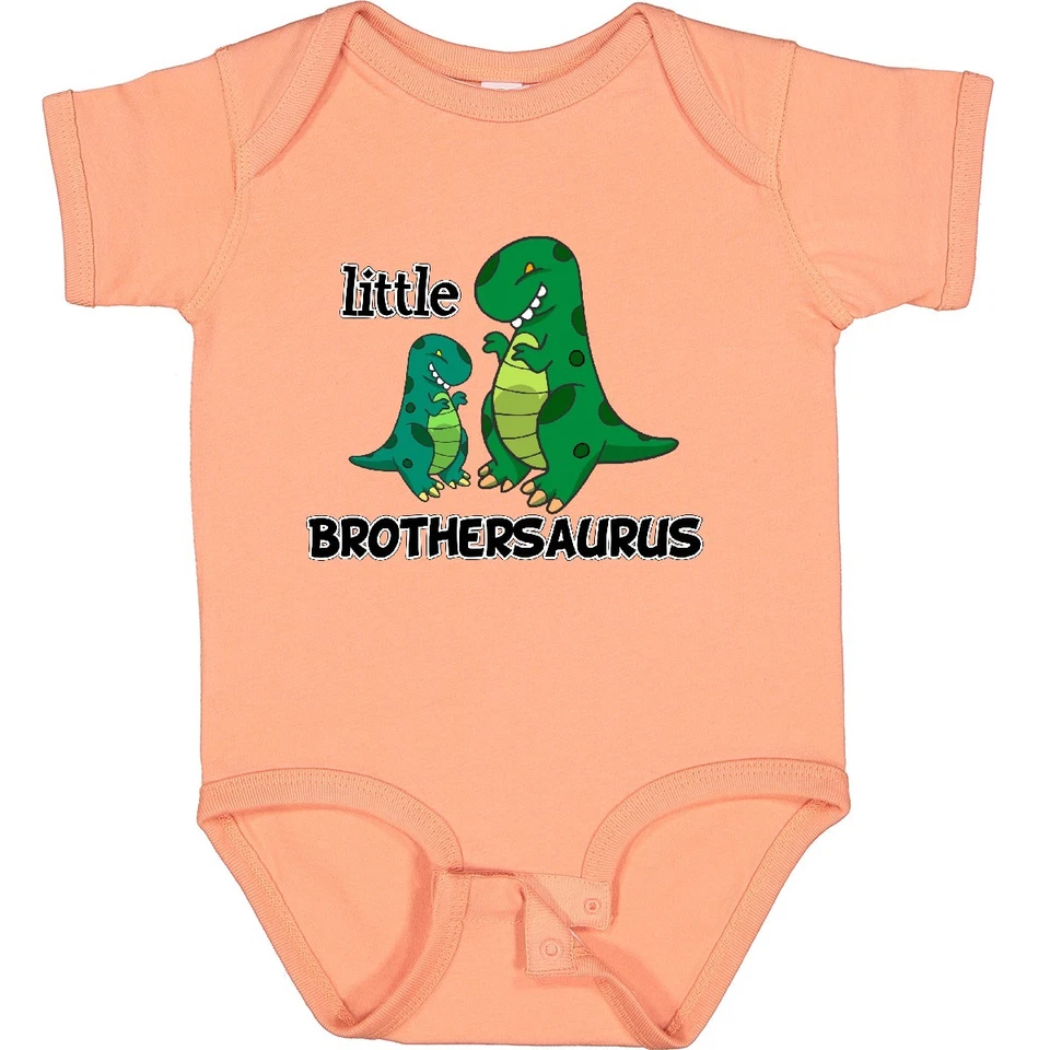 Inktastic Little Brothersaurus Baby Bodysuit Brother Dinosaur Cute Sibling Idea - Image 1 of 1