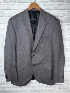 Jack Victor Gibson Gray Check Woven Wool Blazer Suit Jacket Sport Coat Mens 42R - Picture 1 of 11