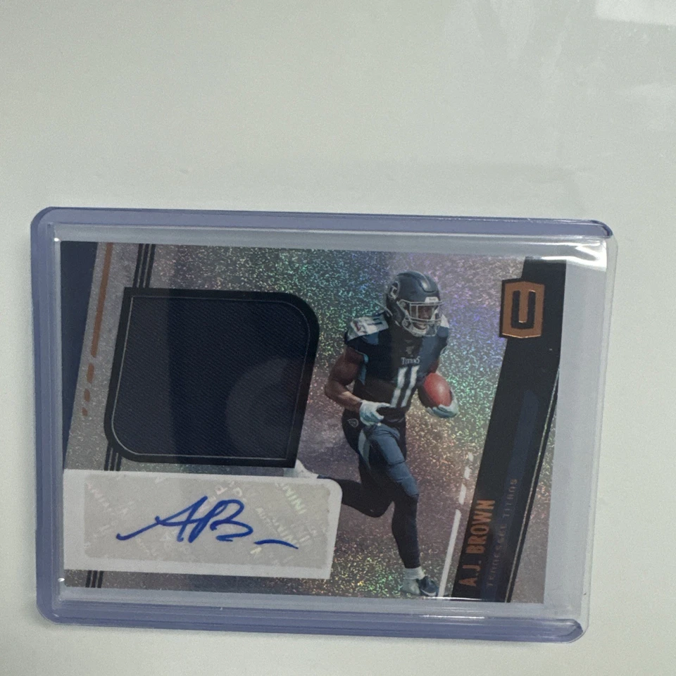 2019 Unparalleled AJ Brown Jersey Auto Autograph Titans - Image 1 of 2