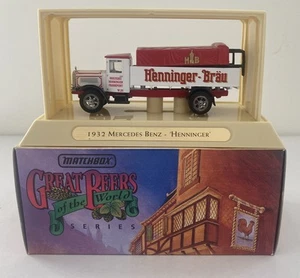 Matchbox Great Beers Of The World 1932 Mercedes Benz L5 Henninger Brau YGB17 - Picture 1 of 17