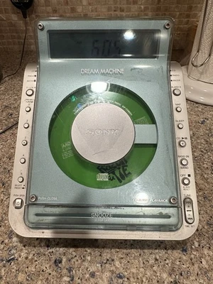 Sony Dream Machine ICF-CD855V  Alarm Clock CD Player Radio TESTED WORKS - Image 1 of 4