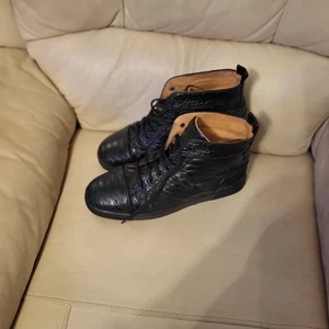 Chritian Louboutin Ankle Boots Black UK Size 11 - Picture 1 of 5