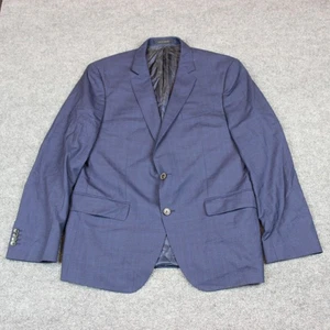 Boss Hugo Boss Suit Jacket Sport Coat Blazer 40R Blue Super 130 Drago Crosshatch - Picture 1 of 15