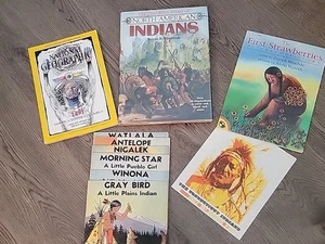 Lot of VTG Books/mag. North American Indians, Roger Vernam series, Nat. Geo... - Picture 1 of 6