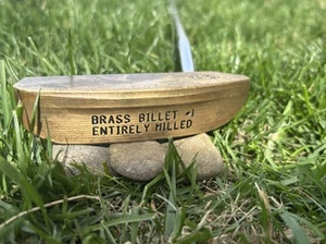 VINTAGE Callaway Brass Billet #1 putter interamente fresato S2H2 mazza da golf uomo - Foto 1 di 10