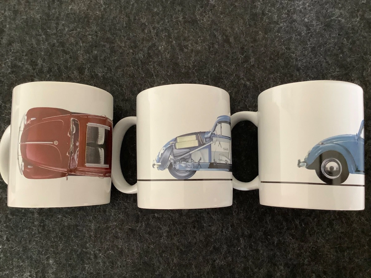 VW T3 Bulli Bus Kaffeetasse – Keramik-Tasse 370 Ml, Spülmaschinengeeignet (Blau/Classic)