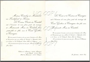 1975 Count Guilhem de CASSAGNE / Marie des COURTILS - Picture 1 of 1