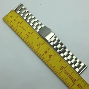 18 mm Bambi Stainless Steel Vintage Men’s Watch Bracelet - Picture 1 of 7
