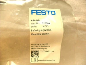 QTY 2 - Festo MS4-WR - 526064 - Mounting Brackets Sealed bags - Picture 1 of 3