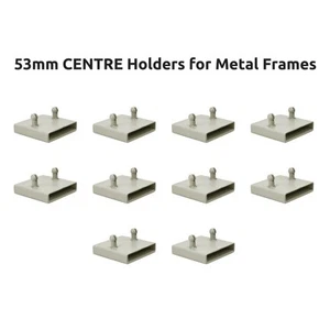 53mm Side Bed Centre Holders / Caps for Metal Frames - 2 Prongs - Free Delivery - Picture 1 of 6