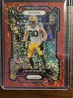 2023 Prizm Red Sparkle Lukas Van Ness RC Packers