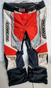 O'neal Hardwear Pants Size 38 BMX Red Black Motocross Dirt Bike Off Road Racing - Picture 1 of 18