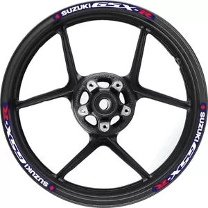 Suzuki GSX-R Rim Stripes Wheel Body Decals Strips Laminated Stickers GSXR - Picture 1 of 3