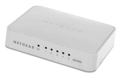 NETGEAR GS205-100PES Switch ProSafe 5-port Gigabit Ethernet LAN RJ-45 Network - Image 1 of 4