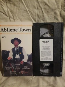 Abilene Town (VHS, 1986) Randolph Scott Ann Dvorak Lloyd Bridges Edgar Buchanan - Picture 1 of 7