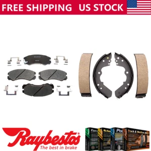 Front Rear Kit Ceramic Brake Pads & Brake Shoes For 1994-1997 Honda Passport - Picture 1 of 4