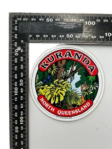 Vintage Kuranda Tropical North Queensland Unused Sticker No 0002 Peer Production - Picture 1 of 4