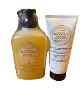 New Perlier Honey Miel Body Soap No Soap 10.1 Oz Soothing Hand Cream 3.3 Oz - Picture 1 of 4