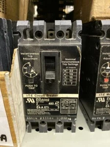 Siemens E43A002 3 Pole 2A 480V Circuit Breaker Used - Picture 1 of 5