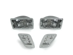 Crystal Clear Bumper Lights + LED Side Markers For 1997-2006 Jeep Wrangler TJ - Picture 1 of 5