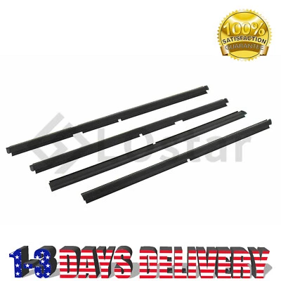 Set of 4 Window Sweep Front & Rear Outer Fits 1999-2004 Jeep Grand Cherokee - Image 1 of 3