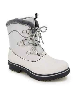 JBU Brisky Womens Cold Weather Duck Boots Stone White Polyurethane US Size 7 - Picture 1 of 3