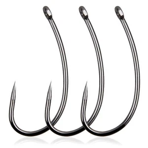 Barbless Fishing Hooks 180pcs Carp Fishing Hooks Barbless Carp Hooks Circle H... - Picture 1 of 6