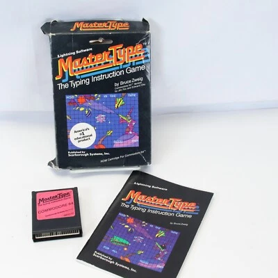 Master Type Commodore 64  128 1983  Box Cartridge Manual Untested Atari - Image 1 of 4