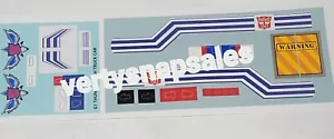 Transformers Repro Stickers MACHINE WARS OPTIMUS PRIME - Picture 1 of 1