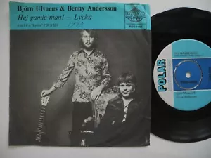 BJÖRN ULVAEUS & BENNY ANDERSSON Hej gamle man 45 7" single 1970 Sweden VG(+) - Foto 1 di 2
