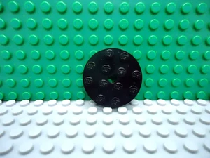 LEGO 1 Nero 4x4 base piastra rotonda NUOVA - Foto 1 di 1