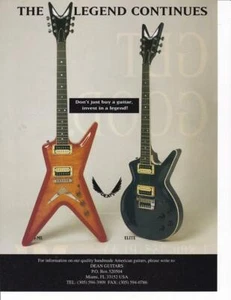 Rare 1994 Dean Guitars Ad/ Great Art/ Elite and ML - Picture 1 of 1