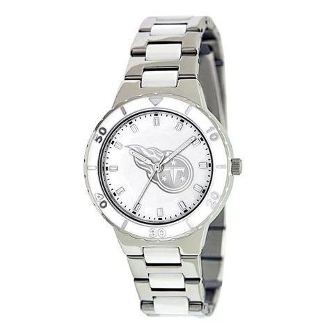 Ladies NFL Tennessee Titans Silver Mother Of Pearl Watch Style# XWL773 $79.90 Cover